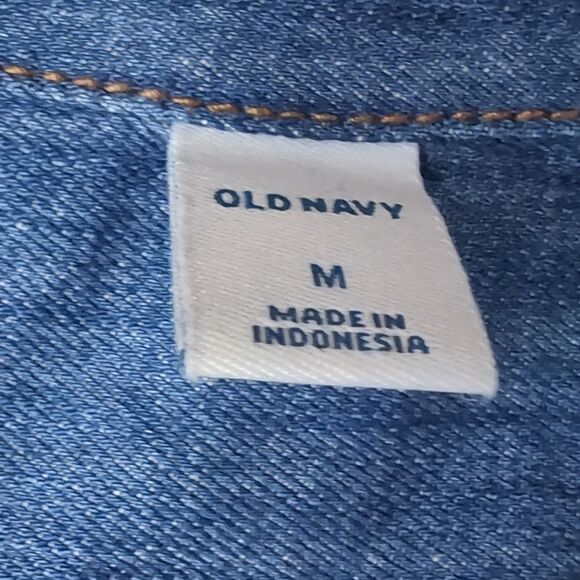 Fit & Flare Button-Front Jean denim Dress size M medium wash Nwot - Picture 6 of 7